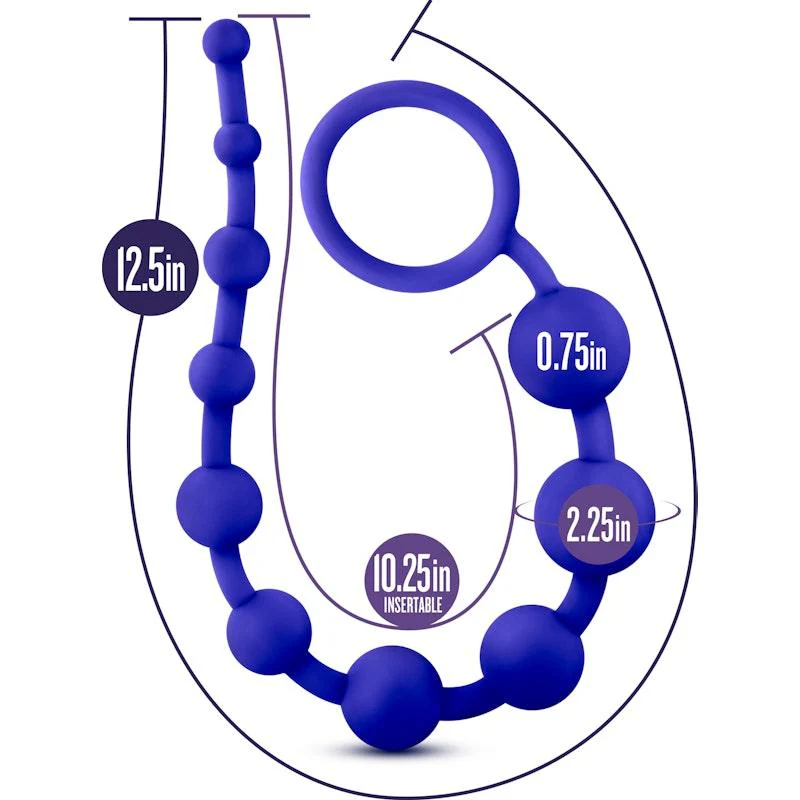 Luxe Silicone 10 Beads Indigo - Image 20