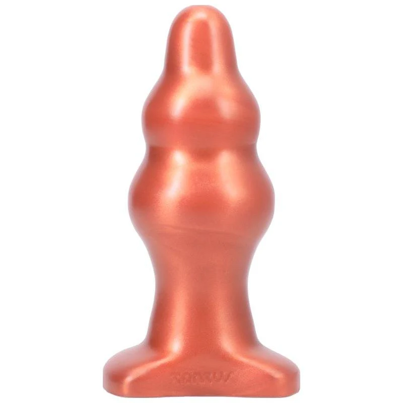 Tantus Severin Medium Silicone Anal Plug – Copper – 5 Inch Length - Image 10