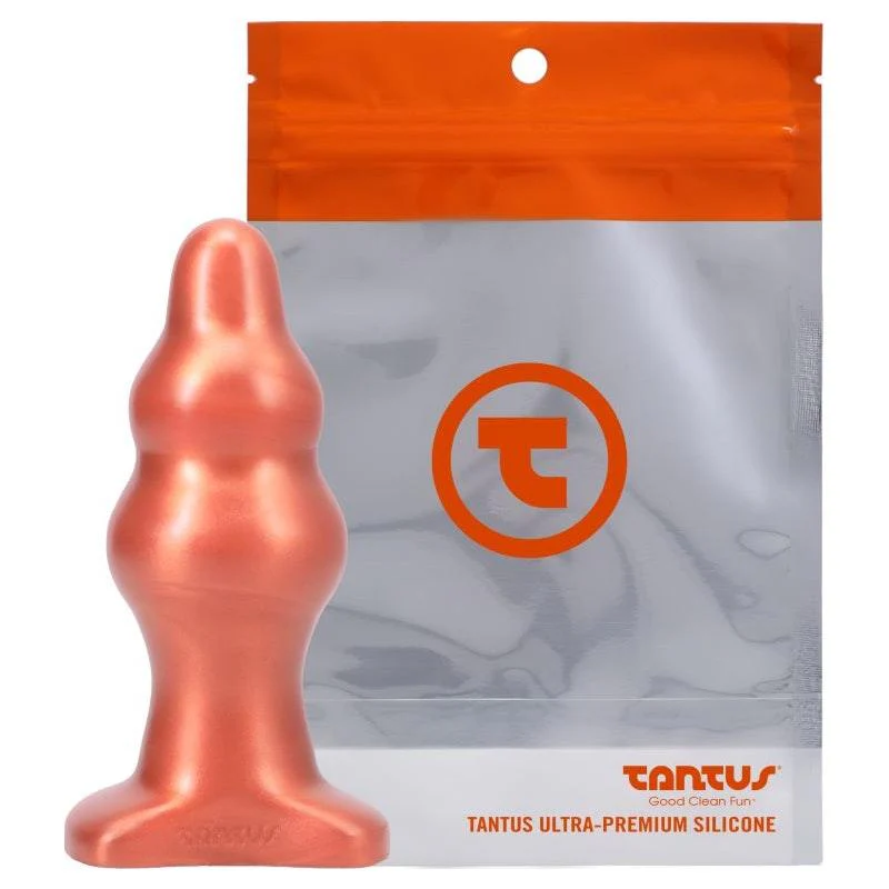 Tantus Severin Medium Silicone Anal Plug – Copper – 5 Inch Length - Image 12